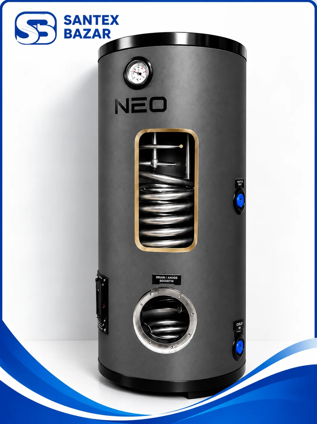 NEO zanglamaydigan po‘latdan yasalgan qozon 300L-2