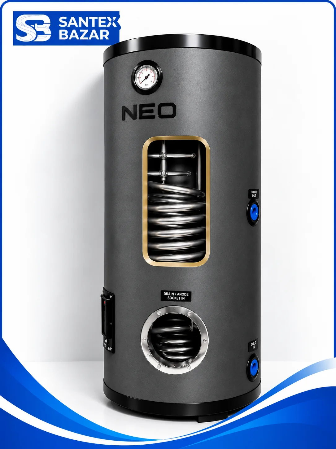 NEO zanglamaydigan po‘latdan yasalgan qozon 300L-1